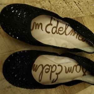 Black Spiked Sam Edelman Flats